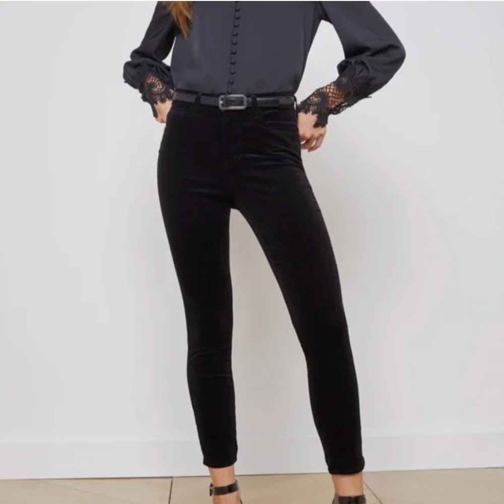 L'AGENCE| MARGOT VELVET SKINNY JEANS